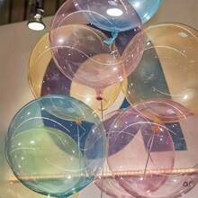 10pcs/Pack 18-Inch Bobball, Colorful Transparent Crystal Bobball, Random Color - Ideal For Wedding, Birthday Party Balloon Decorations, Summer Party Decor