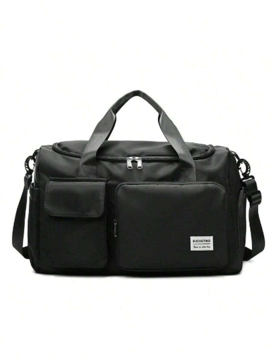 Sport Travel Bag With Waterproof Pocket Side Handle 30L Capacity YB601 - Negro - Ver 1
