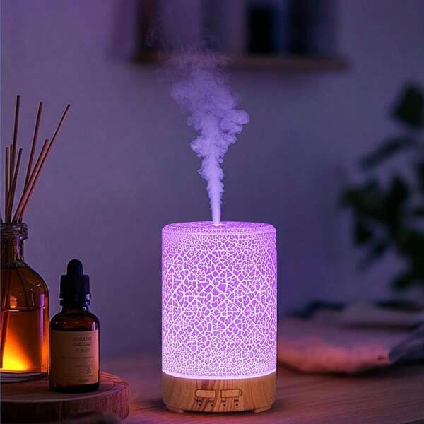 Difusor de aromaterapia de 150ML, difusor de aceites esenciales, máquina de aromaterapia ultrasónica, humidificador alimentado por USB mini para el hogar, dormitorio, sala de estar, oficina