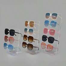 1 pieza Exhibidor de gafas de acrílico de 2/3/4/5 niveles, fácil de ensamblar para organizador de almacenamiento de mujeres, esencial para viajes, regalo de vuelta al colegio