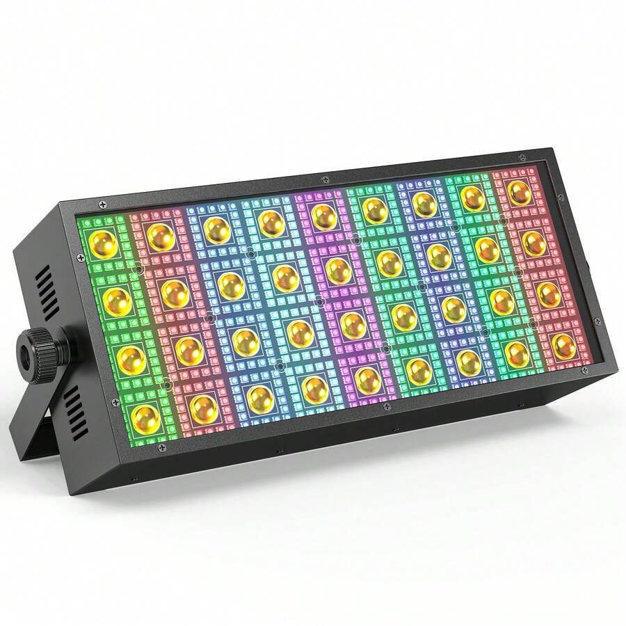 U'King 220W Wallwasher DJ Light Bar 648 RGB LEDs And 36 3W Warm White Light Stage Lighting Special Effect Light 4 Channels/13 Channels/144 Channels DMX-512 And Voice Control Suitable For Parties Live Performances Weddings Disco Stage Lights - 美規B型插(110-127V) - 查看 1