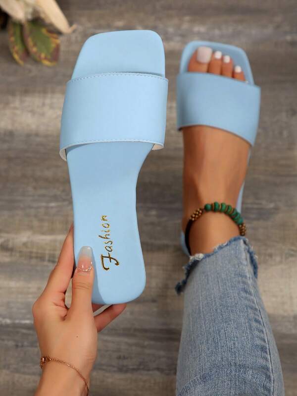 Plus Size Women's 35-43 Spring/Summer Casual Beige Embossed Leather Strap Flat Sandals, Fashion Elegant Luxury Wide-Fit Ladies Shoes, Lightweight Stylish Vacation Casual Slippers