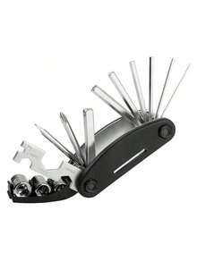 1pc Bicycle Repair Tool Set, Multi-Function Folding Bike Maintenance Tool Kit With Wrench