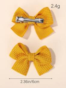 bilicaca 10Pcs/Set New Cute Ribbon Bowknot Hair Clips For Kids Handmade Baby Girls Hair Accessories - Multicolor - View 6