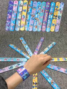 Disney Disney 12pcs/24PC/36PC Disney Lilo & Stitch Stitch Cartoon Character Pattern Type Bracelet,Clap Bracelet Suitable For Gift And Party Wear, Theme Party Bracelet, Suitable For Birthday, Party, Classroom Decoration And Classroom Reward, Party Decoration | Theme Party Decoration
