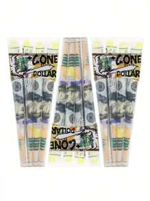 Three-Box Portable Box Pre-Rolled Cone Ultra-Thin Slow Burning With Tip Roll Paper Portable Tapered Roll Paper Lovers Gift Novelty Party Gift Gift For Friends Spring Outdoor Items, Pre-Rolled Filter Paper Accessories Lightweight