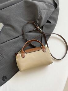 Elegante einfarbige Mini-Handtasche mit verstellbarem Schultergurt, ideale Geschenktasche für Partys, Galas, formelle Abendessen/Bankette, passend zu Partykleidern, Ballkleidern, auch geeignet für Universität/College-Klassenzimmer, Urlaub, Outdoor-Aktivitäten, Reisen, Sportstätten, besonders geeignet für Frauen, Mädchen, Studentinnen - Khaki - Übersicht 10