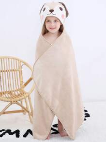 MICHLEY MICHLEY 1pc Cartoon Hooded Baby Towel Unisex Premium Soft Swimming Bathrobe Large Washcloths 27.5" X 45.5" For 0-7Y