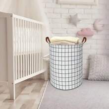 1pc Dirty Clothes Basket Laundry Basket Portable For Toy Clothing Storage Bucket Waterproof Laundry Organizer
