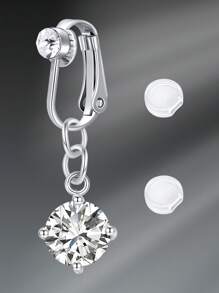 Fake Belly Piercing Fake Belly Ring For Women Fake Belly Button Piercing Clip On Belly Button Rings Fake Navel Ring Non Piercing Faux Belly Piercing Jewelry Dangle Non Piercing Fake Belly Piercing Jewelry, Clip On Earrings Non - Piercing Ears Cuff Set Stainless Steel Silver Gold CZ Fake Helix Cartilage Clip On Wrap Earrings Set For Women Non - Piercing Adjustable Ear Clip Without Ear Hole