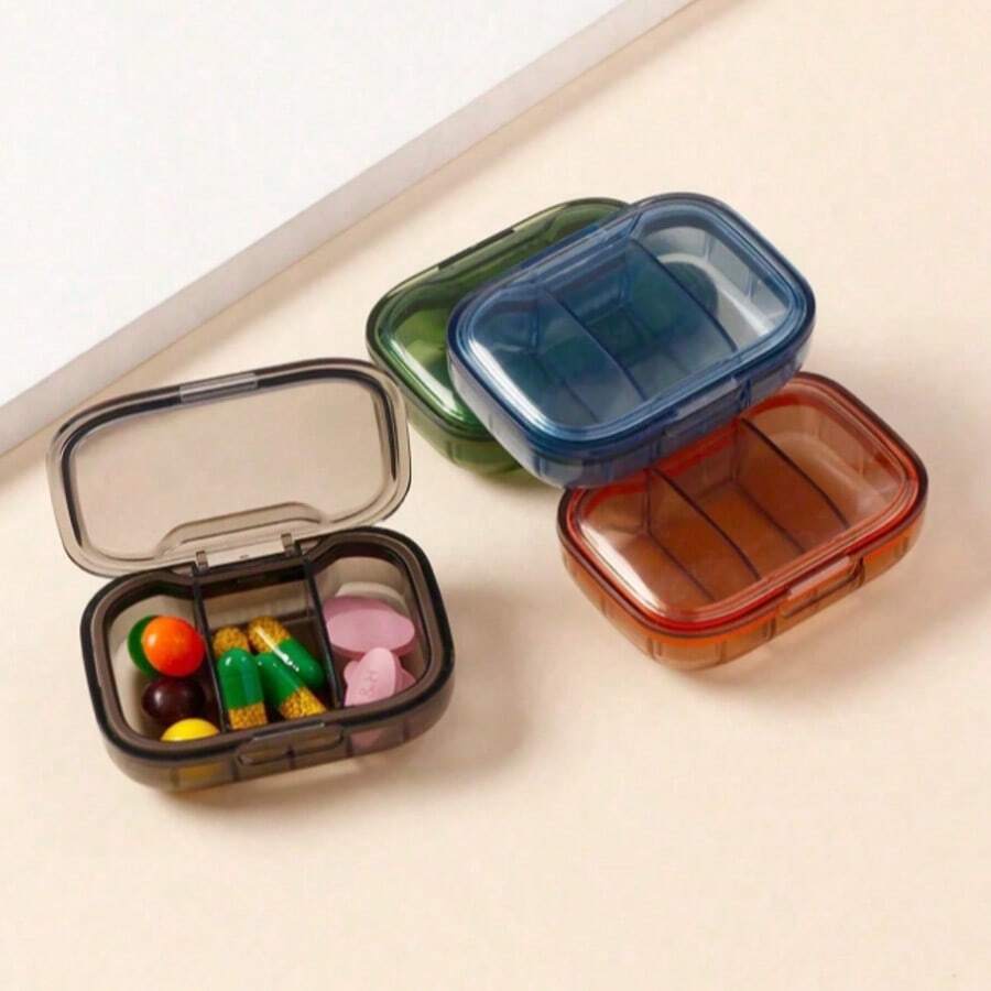 Mini Medicine Pills Box Drug Storage Box Pills Dispenser Pill Organizer Tablet Pillbox Case Container Pastillero Portable - Multicolor - View 1