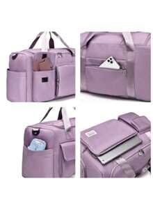 Sport Travel Bag With Waterproof Pocket Side Handle 30L Capacity YB601 - 乾枯玫瑰色 - 查看 8