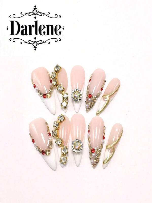 10 sztuk czystej ręcznie robionej zbroi do noszenia, ręcznie malowane kolorowe linie z diamentami, trójwymiarowa rzeźba, codzienne uniwersalne, bardzo odpowiednie na prezenty dla przyjaciół, można nosić wielokrotnie