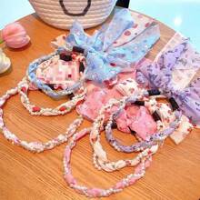 Sanrio 1pc Sanrio Kawaii Headband Hair Hoop Set, Fashion Hair Accessories Headwrap For Women, Braid Scarf Hair Band