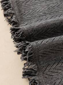 1pc High-Density Chenille Sofa Cover, Herringbone Solid Color Universal Sofa Blanket, Anti-Dust & Anti-Cat Scratching Sofa Throw