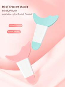 mulynsie Multifunctional Makeup Eyeliner Stencil, 1pc Eyeliner Assistant, Silicone Eyeliner Template ,Silicone Reusable Waterproof Tool For Liner Makeup Brush Pen Stamp Thin Sharpener Cat Eyes Smoky Eye Small Angled Wing Tip, Aid Eyeliner Molds Guide Template For Quick And Easy Makeup, Real Beginners Techniques Eye Shadow Lines Gel Eyebrow Pomade Black