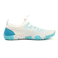 1 par de zapatos acuáticos para mujer, zapatos para nadar, playa, descalzos al aire libre, suela suave antideslizante, ligeros, de secado rápido, aptos para esnorquelar, piscina, pesca, kayak, gimnasio interior