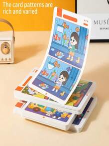 Fun Education Find Trouble Game Card - Enhance Attention And Learning Through Games - Reusable Paper Design Fun Find Different Concentration Thinking Training Cards Kindergarten Board Game Card Enlightenment Diagram (Marking Pen Color Random)Valentine's Day, Easter, Birthday Gifts, 2025 New Year, School Supplies, School Season Gifts