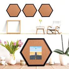 Cork Boards For Walls With Frame, Pin Board For Walls, Black Corkboard, Perfect For Home Office Decor, Home School Message Board Or Wall Mounted Picture Vision Board(4pack) - Black - View 4