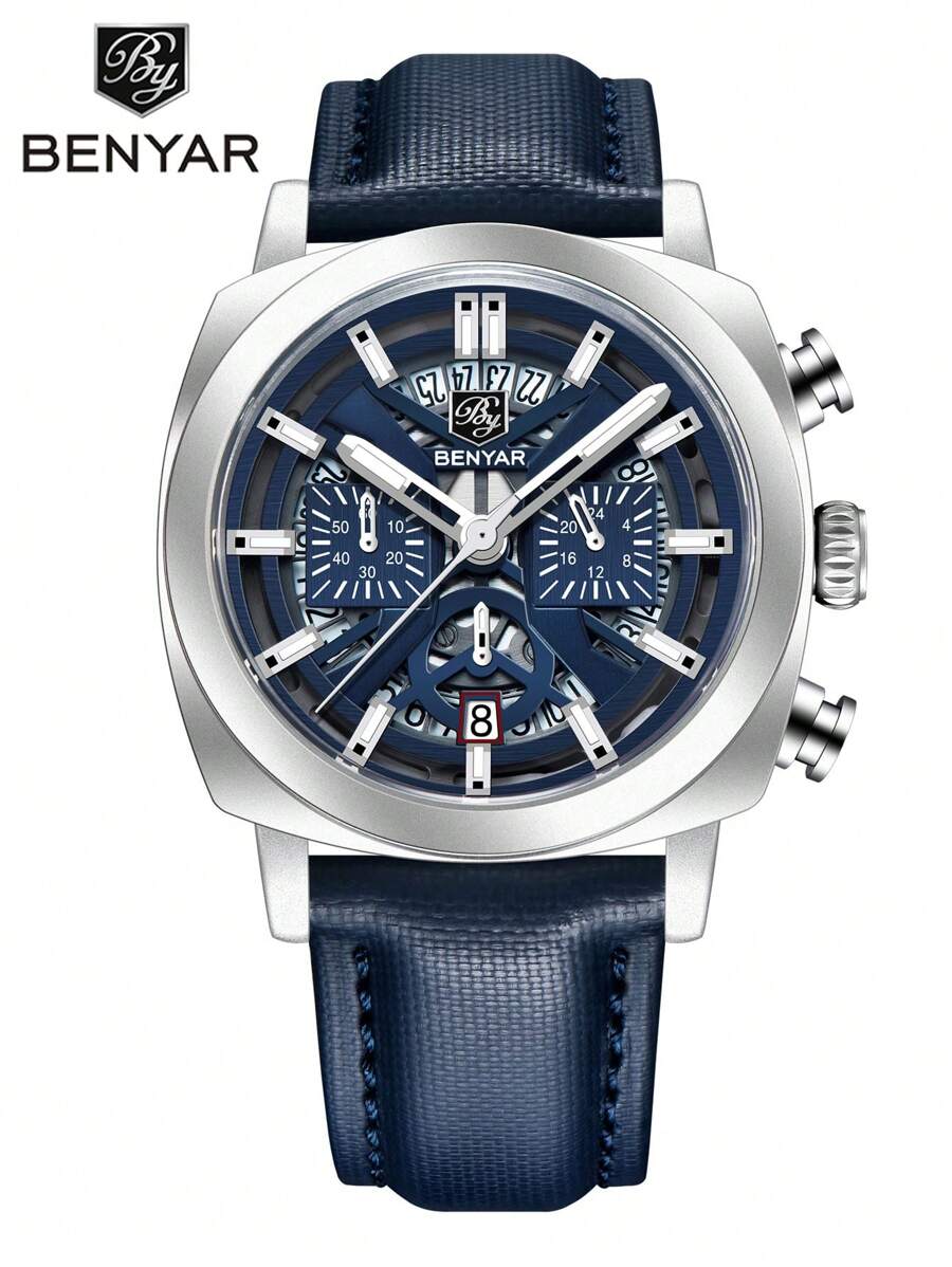 BENYAR Orologio da uomo Qurtz 2025 nuovo, casual, sportivo, luminoso, con cronografo, per uomo, da BY05