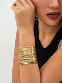 1-3 piezas Brazalete abierto minimalista para mujeres