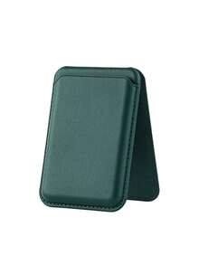 Bao da PU đựng thẻ từ tính du lịch nhỏ gọn, tương thích với điện thoại Apple 12/13/14/15/16, đựng thẻ ngân hàng/thẻ căn cước/thẻ ra vào hoặc tiền xu, bao da đựng thẻ có thể gập lại, có thể hỗ trợ điện thoại ổn định để xem video, điều hướng hoặc gọi video - Nhiều màu - Xem 23