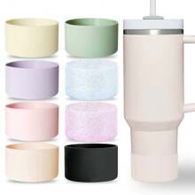1 Peça Capa de Silicone para Copo, Protetor de Bottom Rosa Glitter, Compatível com Copo Térmico de 20-40oz e 12-24oz, Acessórios de Capa Antiderrapante para Garrafa de Água Esportiva
