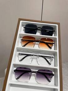 4 paia di occhiali da uomo a forma quadrata, accessori da spiaggia alla moda per l esterno, ideali per l estate, la spiaggia, le vacanze e i viaggi