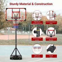 Portable Basketball Hoop 4.76-10ft Height Adjustable For Adults Gift For