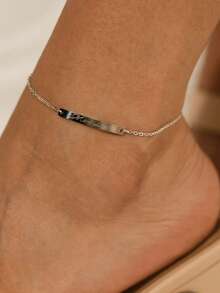 Pulsera de tobillo con inicial personalizada, regalo personalizado, mejor regalo para ella en el Día de la Madre - A - Ver 2