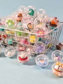 25/50 件混合迷你娃娃，袋装，非常适合口香糖机、庆祝赠品和神秘奖励、圣诞派对神秘礼物、玩具和节日礼物。 - 彩色 - 查看 3