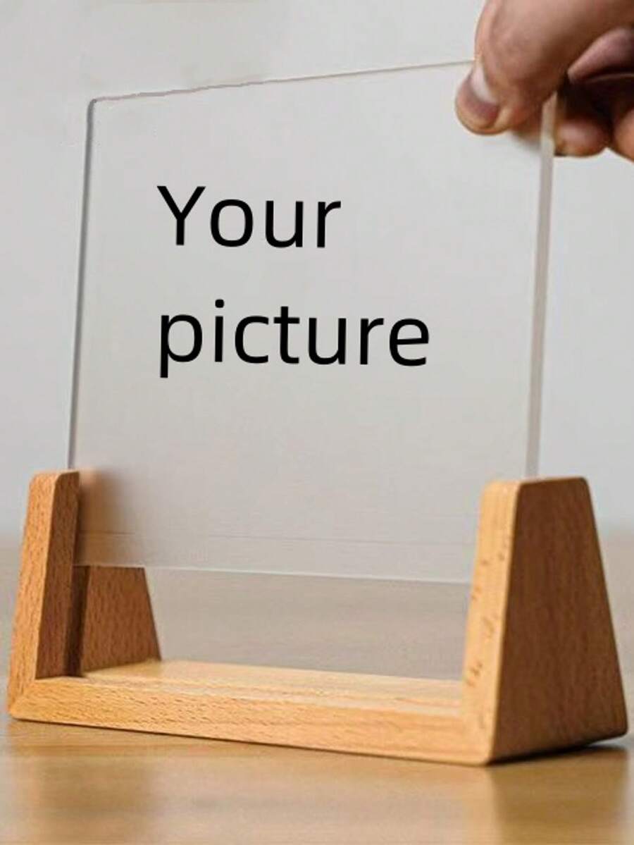 Customized Crystal Personalized Rectangular Photo Album Frame, Pet Commemoration, Wedding, Graduation Ceremony, Valentine's Day, Mother's Day, Thanksgiving, Teacher's Day Universal Gift, Always In My Heart, Customized Desktop Decorations For Parents/Young People/Lovers, Dining Table Decorations, Office Decorations, Bookshelf Decorations, Commemorative Gifts,Home Harmony - Multicolor - View 1