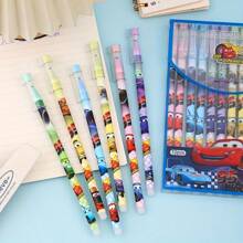 Sanrio Disney Car Neutral Pens, New Blue Doll Straight Pole Erasable Neutral Pen, Cartoon Hooded Needle Tube Water Pen Creative Stationery, High Aesthetic Erasable Water Pen Student Stationery, Perfect Graduation Gift, Birthday Gift Back To School
