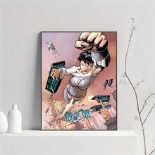 1 pieza/3 piezas Pósteres de arte de pared con opción de marco, póster de arte de juego Invencible, decoración de pared, decoración de sala de juegos, regalo, pintura HD kawaii de gato y coche sin marco/con marco - Multicolor - Ver 27