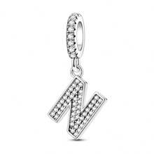 1 pieza Encantos con letra 26 caracteres alfabéticos en 3 estilos diferentes, cuentas de corazón plateadas y doradas, encantos para pulseras, collares, llaveros, cuentas para hacer joyas DIY, regalo único para amigos, familia y pareja