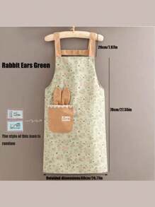 1 pièce de tablier personnalisé avec motif floral Ditsy, tablier de cuisine en canevas à fleurs Ditsy, style fermier respirant mignon pour adulte, pour l'été, la cuisine, la salle de bain, la maison, les fournitures ménagères
