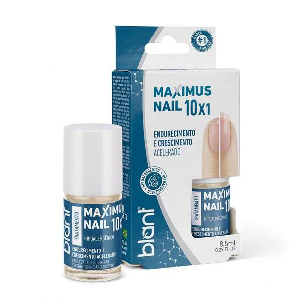 Base de Crescimento e Endurecimento Hipoalergênica Maximus Nail 10X1 Blant Festa Junina