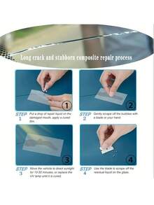 [Windshield Crack Repair] Automotive Windshield For Windshield Crack Disappearance Glass - Chip And Star Cracks Excluding Tools - Yellow - View 6