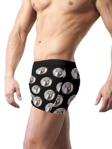 Custom Underwear For Men – Personalized Boxers With Face Photo, Unique And Funny Gift For Boyfriend – Perfect For Birthday, Christmas, Valentine's Day, Anniversary, Or Holiday – Custom Men's Boxer Briefs, Novelty And Adorable Present