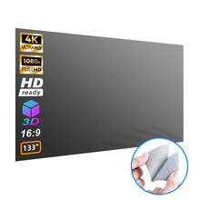Portable Projection Screen, 16:9 4K Reflective Projection Screen Suitable For 1LCD Series Movie Video Home Projectors, No Drilling Projection Screen