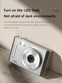 CCD Campus Digital Camera Student Party High Definition Front And Rear Dual Shooting Retro Card Travel Photography Video Camera With 32G Memory Card Digital Camera Toys