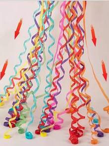 Bunte Schleifen zum Herumwerfen für Hochzeitszeremonien, Brautduschpartys, Geburtstags-Atmosphäre-Requisiten