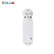 3-In-1 Wall Outlet Converter 3500W 250V With Circuit Breaker Switch | F-Type Plug | Space-Saving For Home & Travel | CE Certified