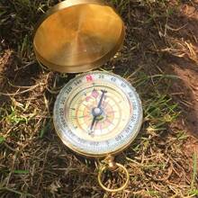 1 Stück Premium Kupfer Überlebenskompass - Hochpräzise Navigation, Nachleuchtende Sichtbarkeit, Wasserdicht, Robuste Struktur - Unverzichtbares Werkzeug für Camping, Wandern, Trekking, Nachtabenteuer Outdoor