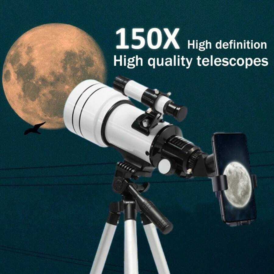 Telescopio Refractor 70mm Apertura 400mm Con Tripode Y Contr