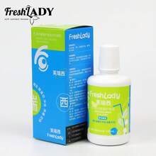 FRESH LADY 120ml Contact Lens Solution Gentle Cleaning, Moisturizing & Refreshing Care For All Lens Types