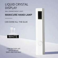 Lámpara de secado de esmalte de uñas en gel DIY mini portátil con pantalla digital, inalámbrica y de secado rápido. Lámpara UV portátil, lámpara de uñas pequeña y fácil de transportar, adecuada para salón de uñas en casa, conveniente para transportar cuando se viaja, adecuada como regalo de alta calidad para chicas.