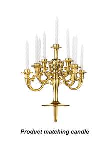 1 件/2 件/3 件/4 件/5 件粉色/金色/银色/古铜色/卡其色/蓝色/灰色塑料烛台形状（带配套蜡烛）烘焙蛋糕装饰，复古生日烛台装饰，烘焙蛋糕烛台装饰，病毒蛋糕架烘焙配件适用于情人节、婚礼季、返校季、母亲节、节假日、生日派对