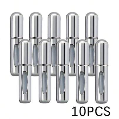 1/5/10pcs, 5ml Perfume Atomizer Refillable Spray Bottles, Portable Travel Size Perfume Bottle, Fragrance Atomizer, Mini Perfume Sample Vial