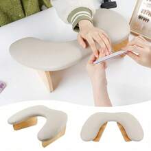 Foldable Beveled Nail Hand Pillow Butterfly Nail Hand Rests Cushion Pillow Double Hands Nail Art Hand Pillow For Manicure Table - Apricot - View 11